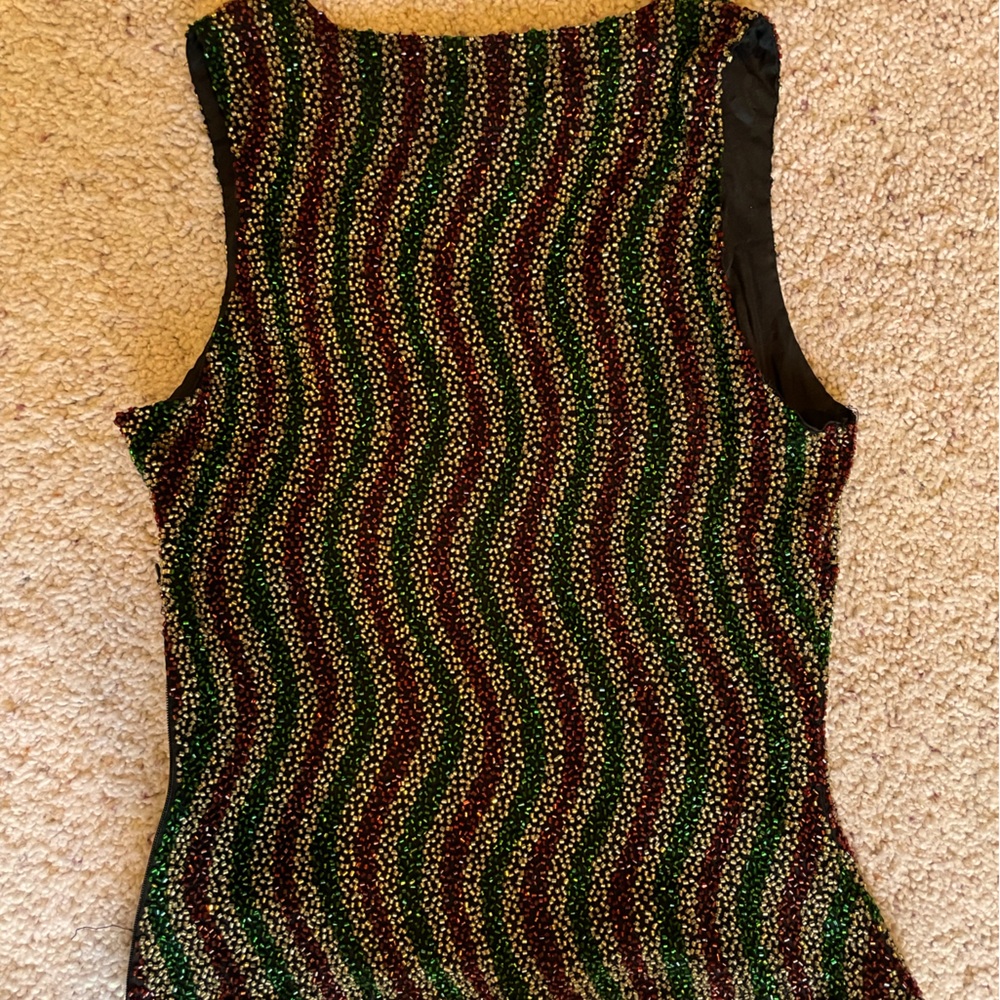 Beaded Holiday top size small